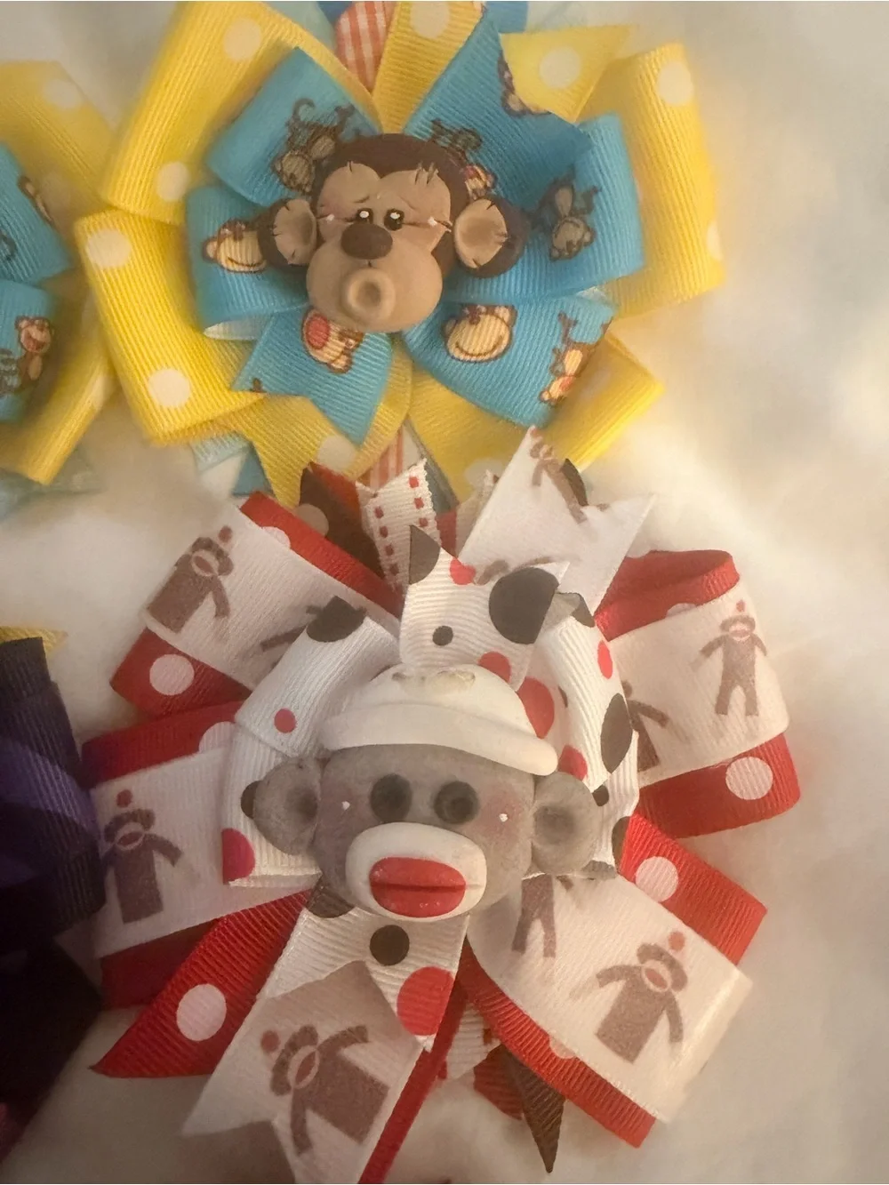Animal Character Hair Bows